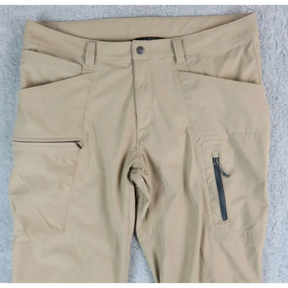 Mens The North Face‎ Brown Cargo Pants Size 36x31 Hiking Outdoors Fishing Casual